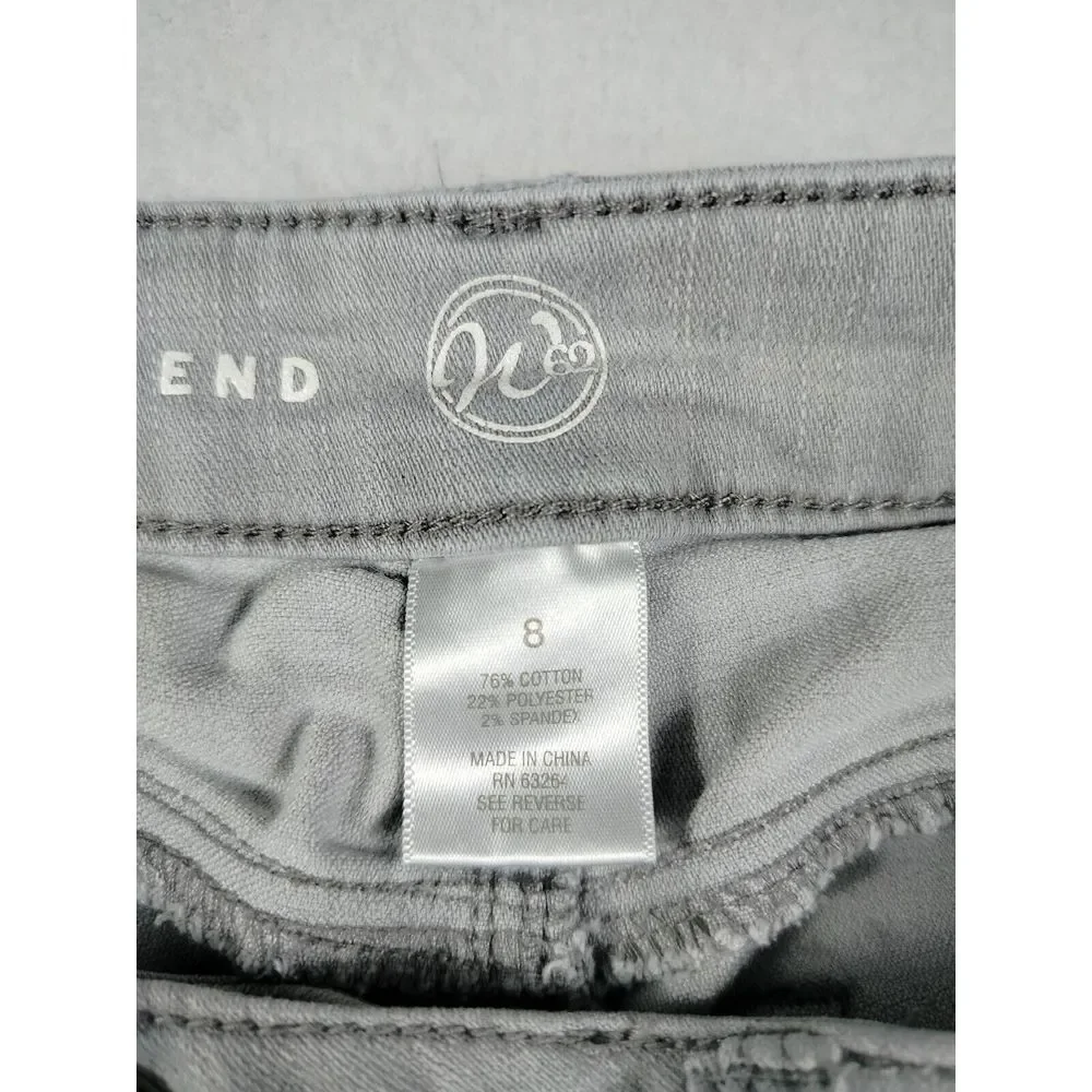 Dress‎ Barn N62 Jeans Women's 8 Grey Boyfriend Signature Fit Mid Rise Stretchy